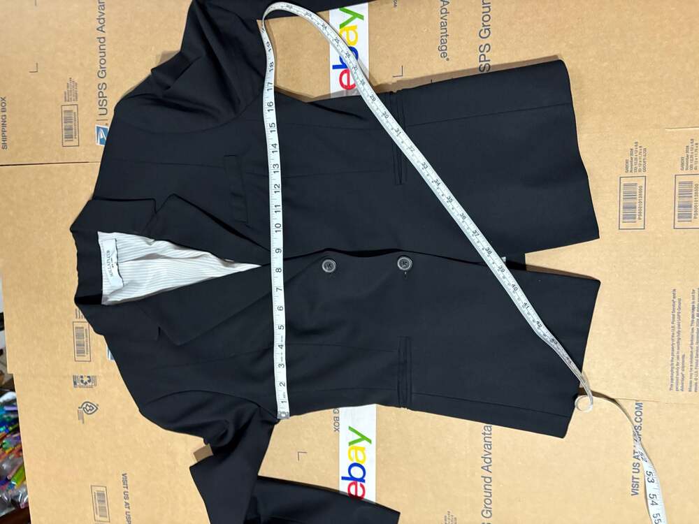 M.M.LaFleur The Hoffman Blazer in Black Wool Blend Size 6 career business work - Picture 6 of 7